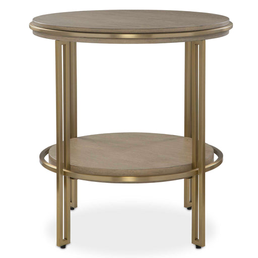 Uttermost 25747 Elise Round Brass Side Table