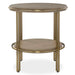 Uttermost 25747 Elise Round Brass Side Table