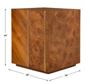 Uttermost 25298 Seven Wonders Wooden Side Table