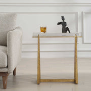 Uttermost 24839 Midas Thick Crystal Accent Table