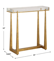 Uttermost 24839 Midas Thick Crystal Accent Table