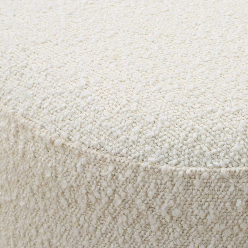 Uttermost 23855 Swirls Poplar Ivory Ottoman
