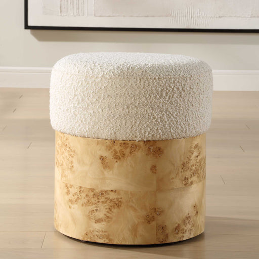 Uttermost 23855 Swirls Poplar Ivory Ottoman