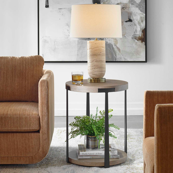 Uttermost 50003 Palisade Natural Round Side Table