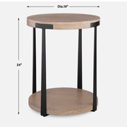 Uttermost 50003 Palisade Natural Round Side Table