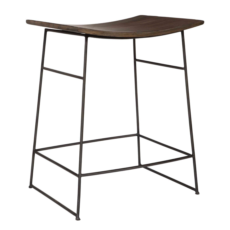 Uttermost 25299 Thura Walnut Counter Stool
