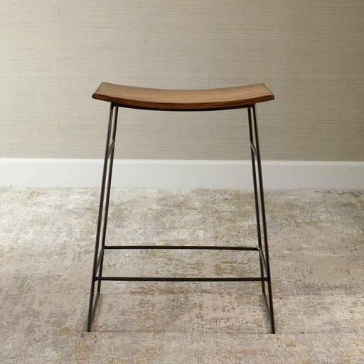 Uttermost 25299 Thura Walnut Counter Stool