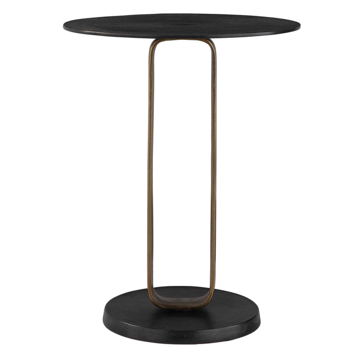 Uttermost 50005 Aperture Brass Accent Table