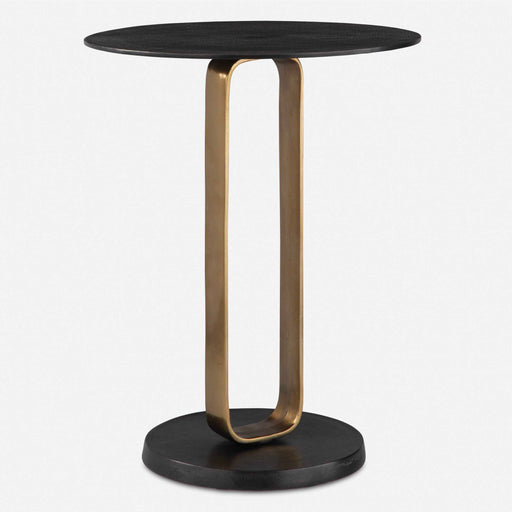 Uttermost 50005 Aperture Brass Accent Table