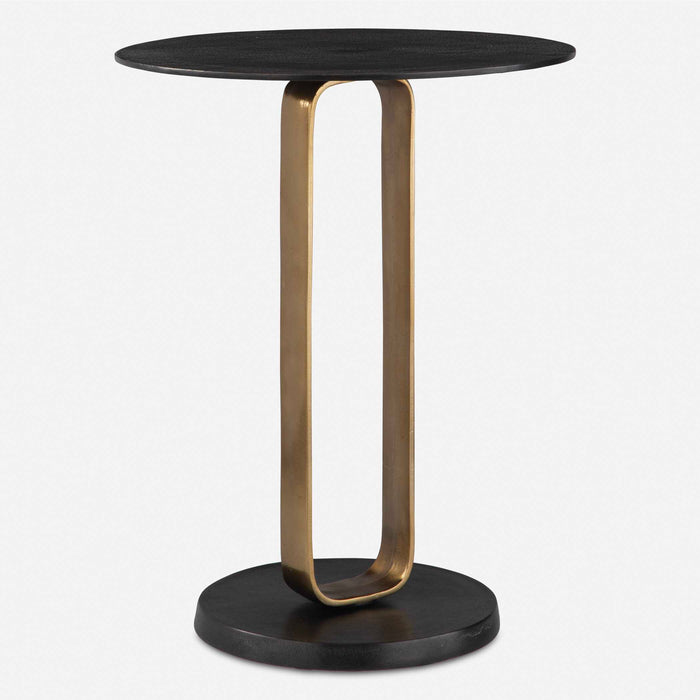 Uttermost 50005 Aperture Brass Accent Table