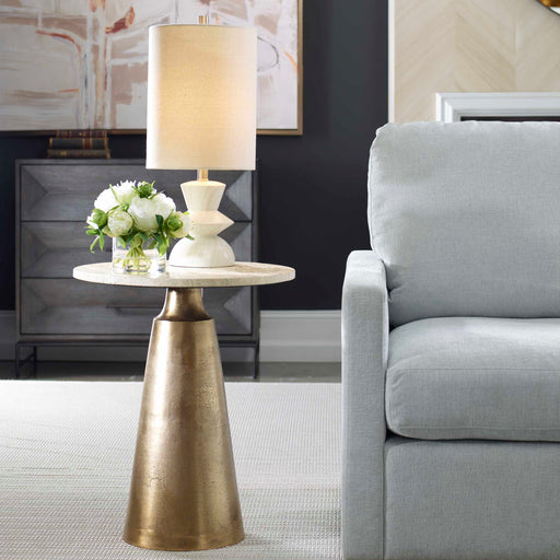 Uttermost 50026 Midsummer Antique Brass Accent Table