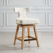 Uttermost 23871 Klismos Off-White Fabric Counter Stool