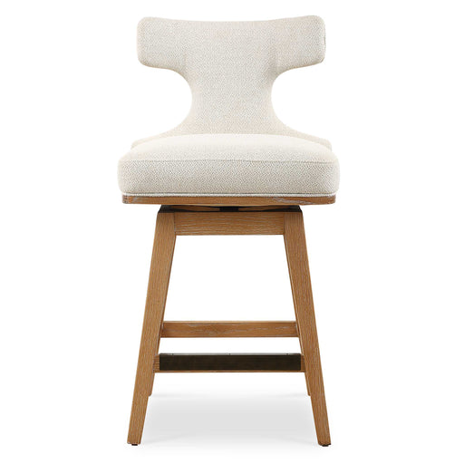 Uttermost 23871 Klismos Off-White Fabric Counter Stool
