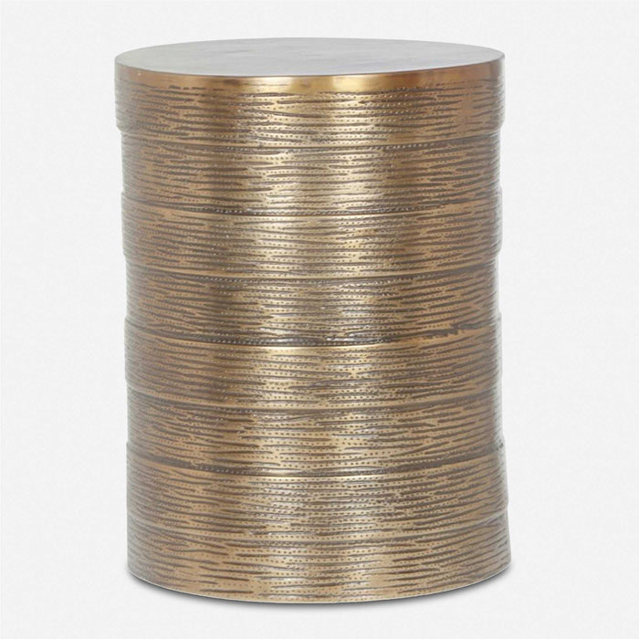 Uttermost 50015 Odin Antique Brass Accent Table