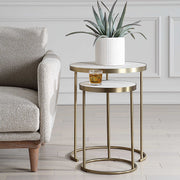 Uttermost 50007 Aragon White Nesting Tables Set/2