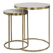 Uttermost 50007 Aragon White Nesting Tables Set/2