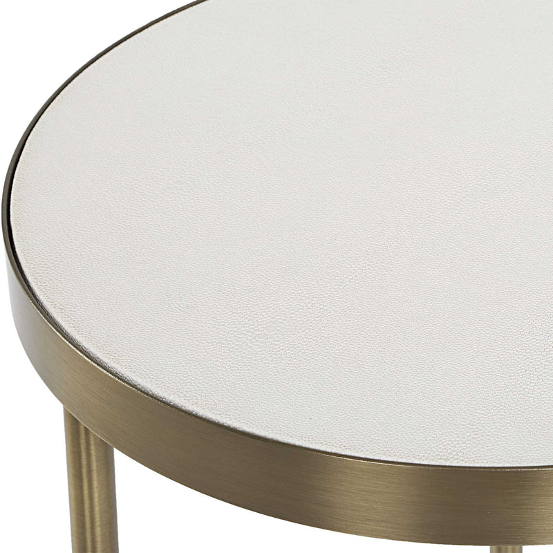 Uttermost 50007 Aragon White Nesting Tables Set/2