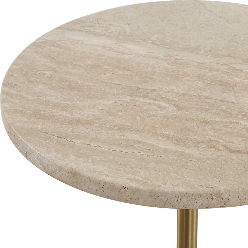 Uttermost 50060 Malya Travertine Accent Table