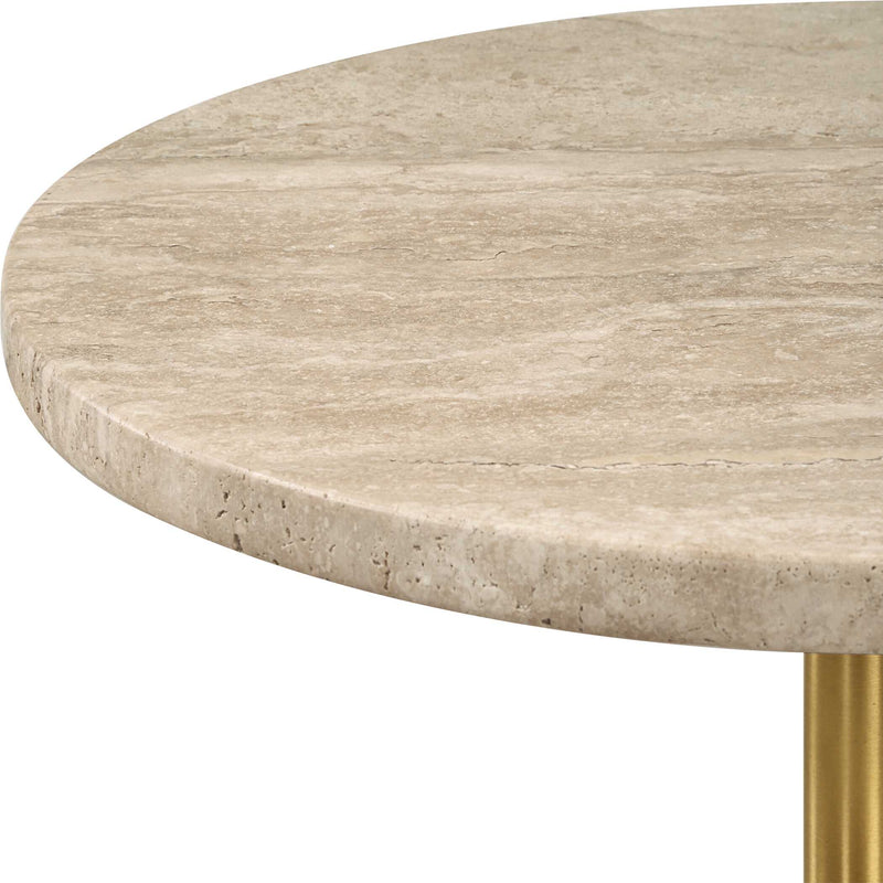 Uttermost 50060 Malya Travertine Accent Table