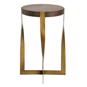 Uttermost 50061 Drew Brass Accent Table