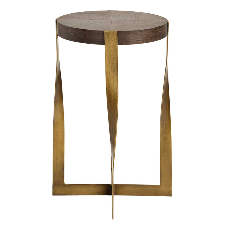 Uttermost 50061 Drew Brass Accent Table