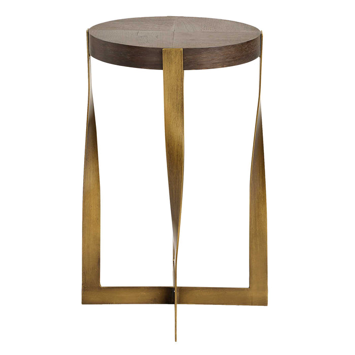 Uttermost 50061 Drew Brass Accent Table