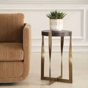 Uttermost 50061 Drew Brass Accent Table