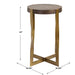 Uttermost 50061 Drew Brass Accent Table