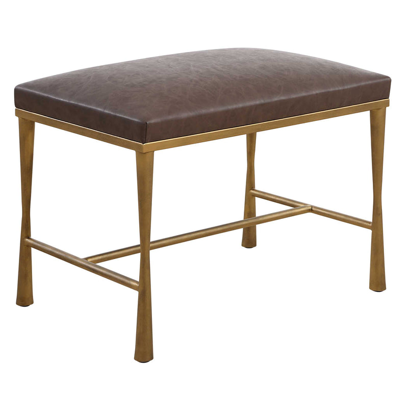 Uttermost 23893 Reform Gold Small Bench