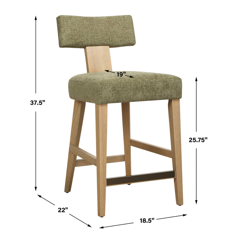 Uttermost 23884 Elysian Moss Counter Stool