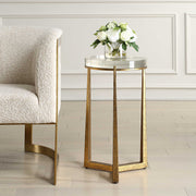 Uttermost 50091 Midas Antique Gold Accent Table