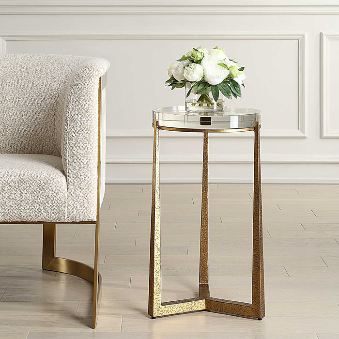 Uttermost 50091 Midas Antique Gold Accent Table