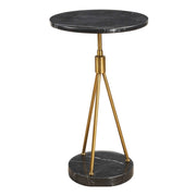 Uttermost 50066 Rosston Black Marble Accent Table