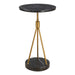 Uttermost 50066 Rosston Black Marble Accent Table