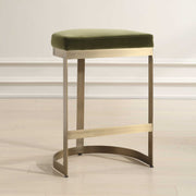Uttermost 23869 Ivanna Brass Moss Counter Stool