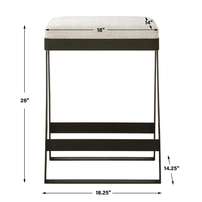 Uttermost 23875 Hover Iron Counter Stool