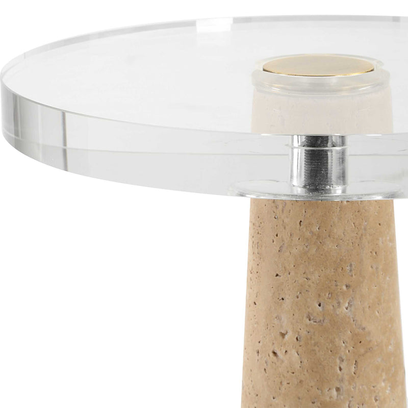 Uttermost 50076 Niari Travertine Drink Table