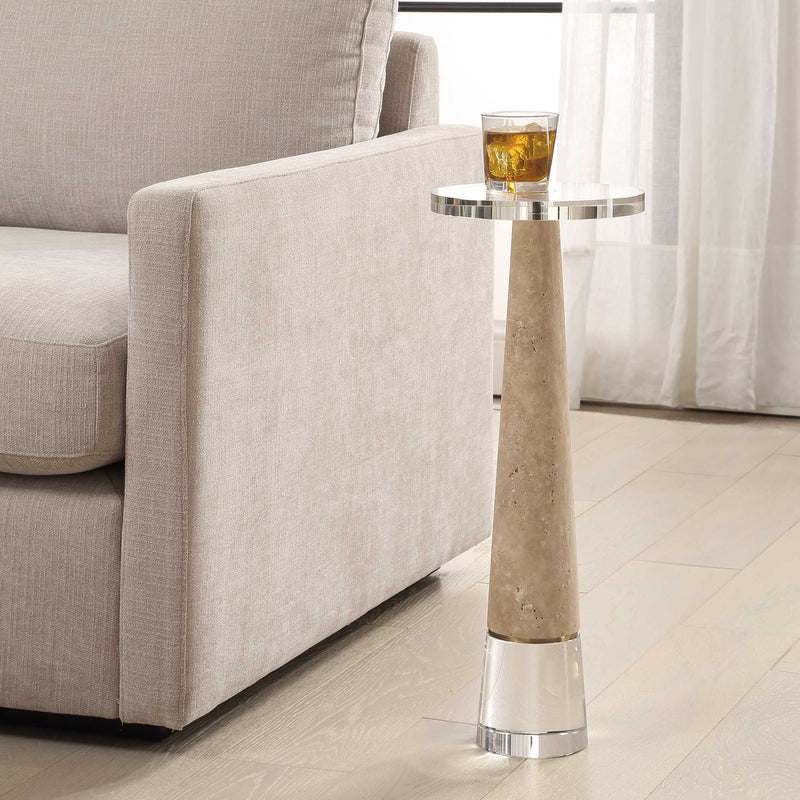 Uttermost 50076 Niari Travertine Drink Table