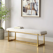 Uttermost 23904 Midas Antique Gold Bench