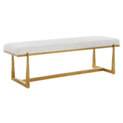 Uttermost 23904 Midas Antique Gold Bench