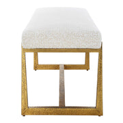 Uttermost 23904 Midas Antique Gold Bench