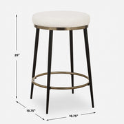 Uttermost 23897 Ensemble Cream Counter Stool