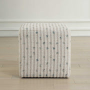 Uttermost 23914 Joie White Chenille Ottoman