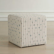 Uttermost 23914 Joie White Chenille Ottoman