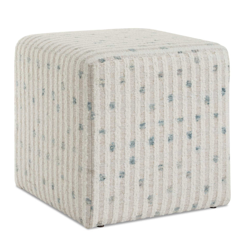 Uttermost 23914 Joie White Chenille Ottoman