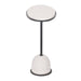 Uttermost 50135 Morro White Marble Side Table