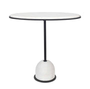 Uttermost 50135 Morro White Marble Side Table