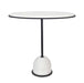 Uttermost 50135 Morro White Marble Side Table