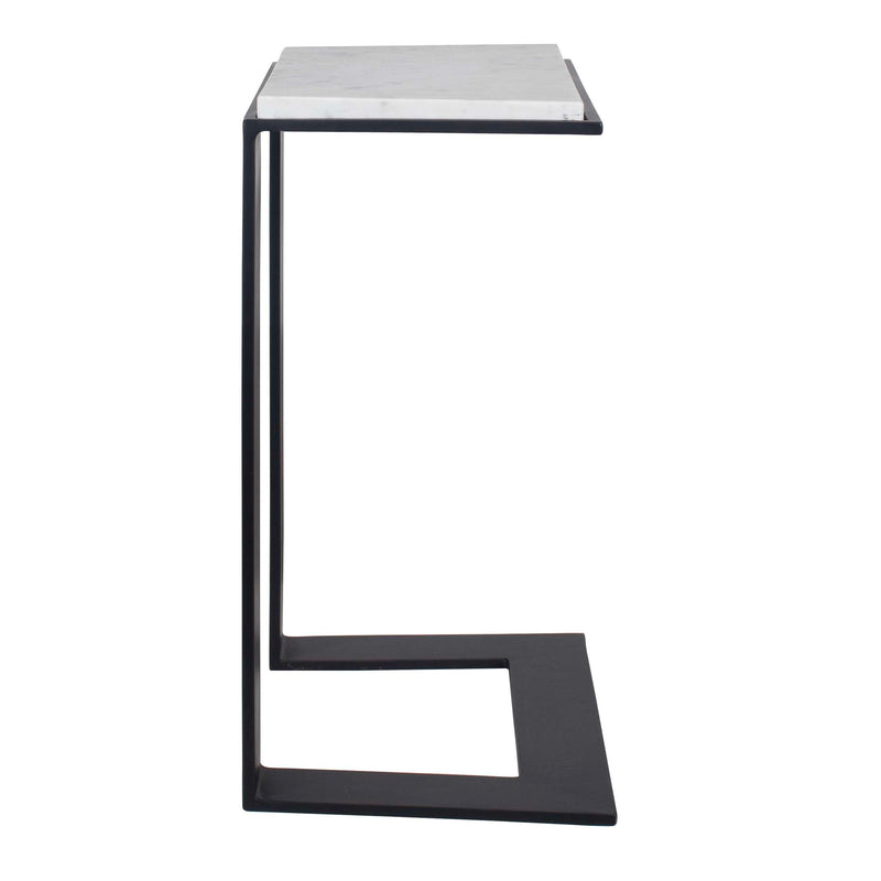Uttermost 50136 Kenora White Marble Accent Table