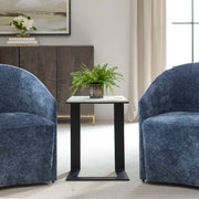 Uttermost 50136 Kenora White Marble Accent Table